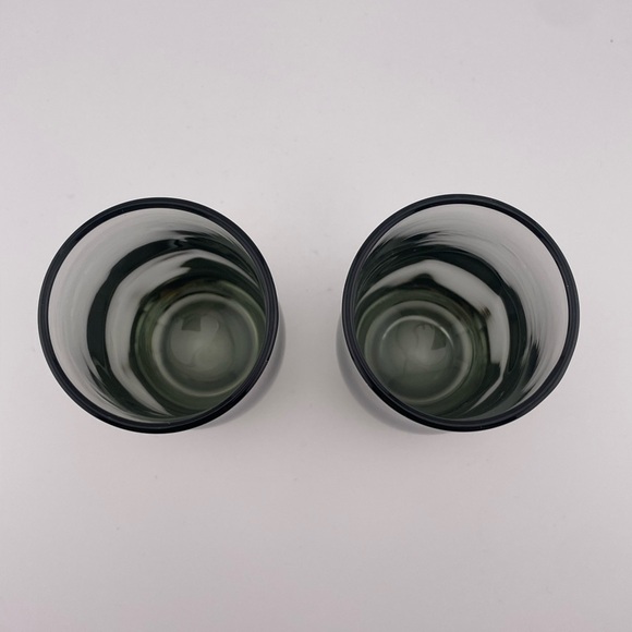 Vintage, Two Smoke Charcoal Gray Juice Glasses by Libbey - Picture 4 of 6